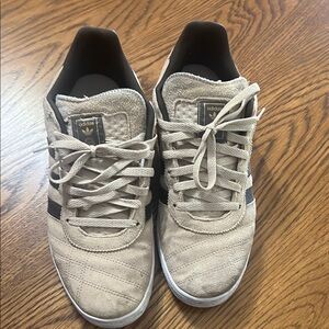 Adidas Tan and Black Sneakers Classic Style